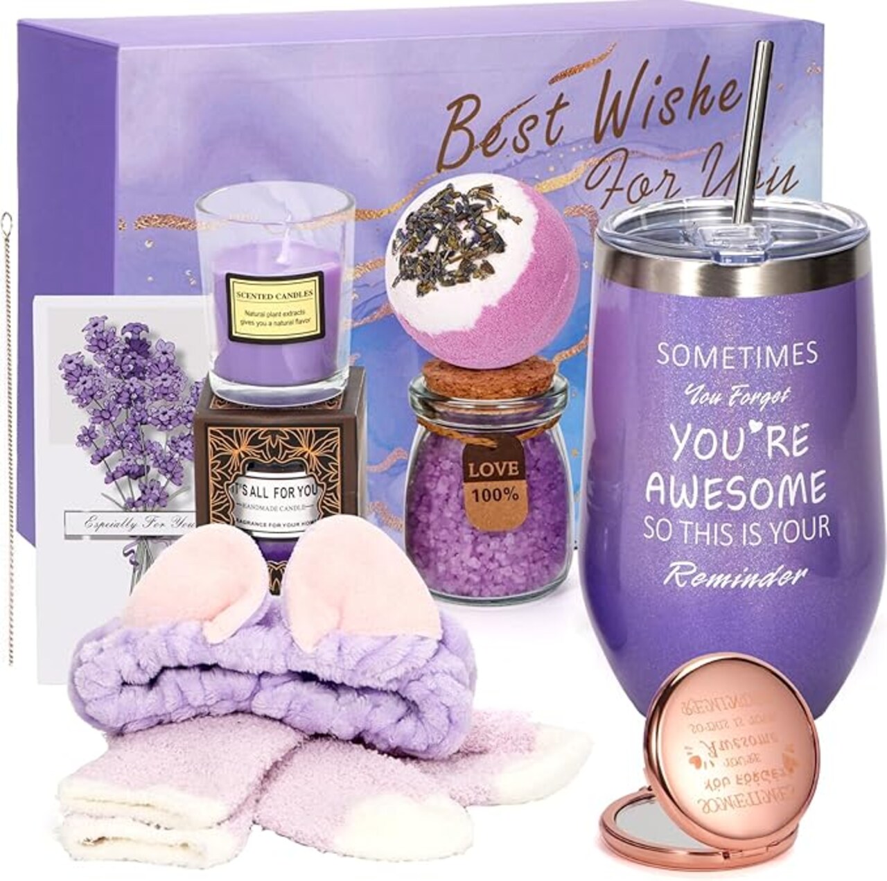 Basket for Women Birthday Gifts Ideas Christmas Gift for Birthday Box for Best Friends Female Women Her Sister Mom Wife Grandma Girlfriend Coworker Bestie